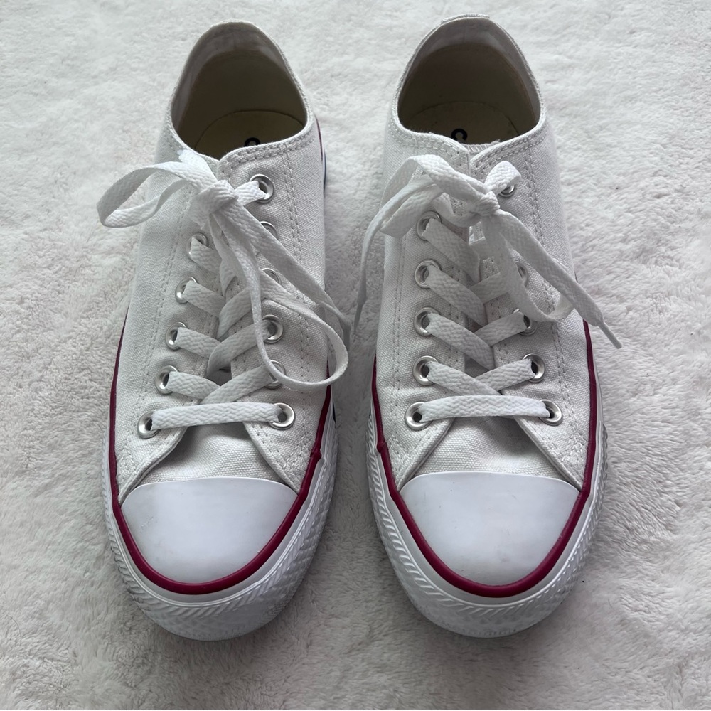 White Low Top Converse